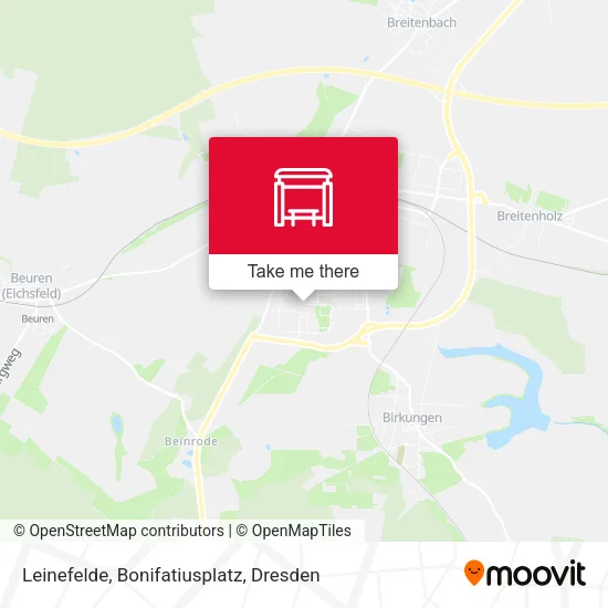 Карта Leinefelde, Bonifatiusplatz