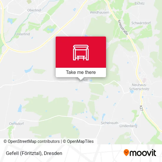 Карта Gefell (Föritztal)