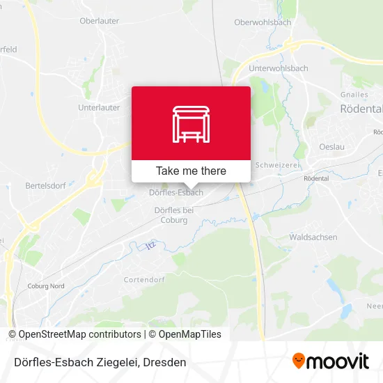Карта Dörfles-Esbach Ziegelei
