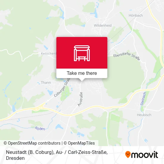 Карта Neustadt (B. Coburg), Au- / Carl-Zeiss-Straße