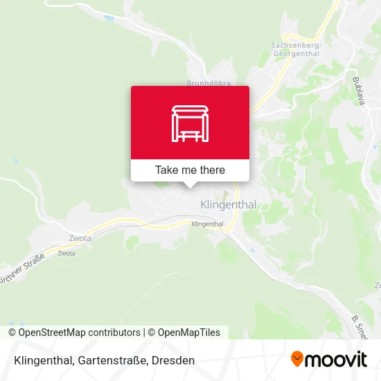 Карта Klingenthal, Gartenstraße