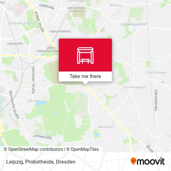 Leipzig, Probstheida map