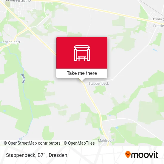 Stappenbeck, B71 map
