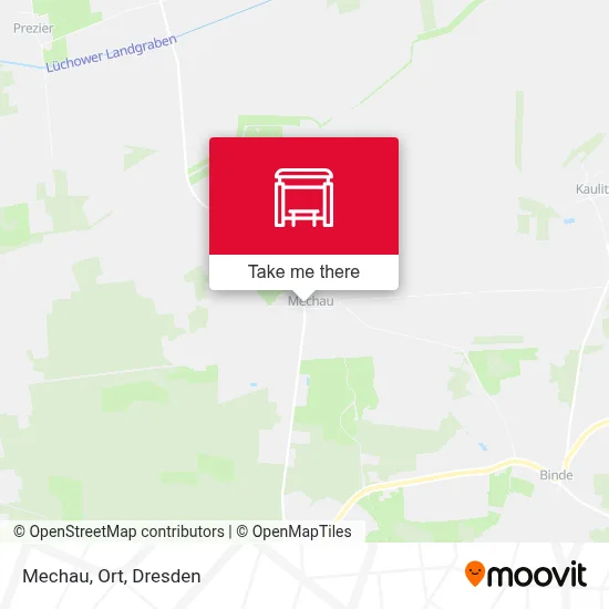 Mechau, Ort map