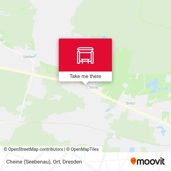 Cheine (Seebenau), Ort map