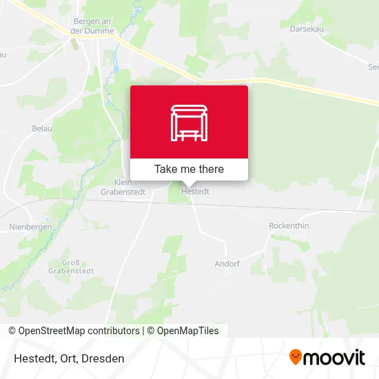 Hestedt, Ort map
