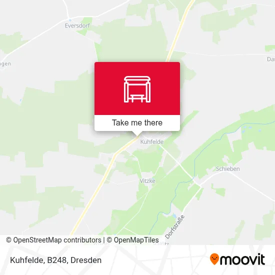 Kuhfelde, B248 map