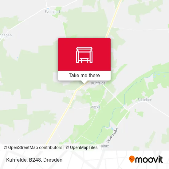Kuhfelde, B248 map