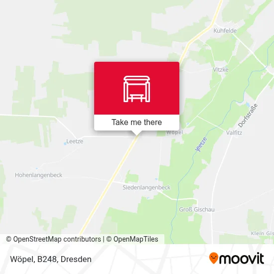 Wöpel, B248 map