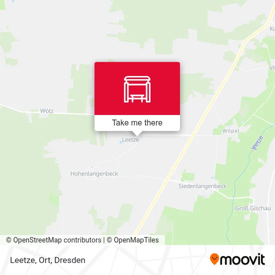 Leetze, Ort map