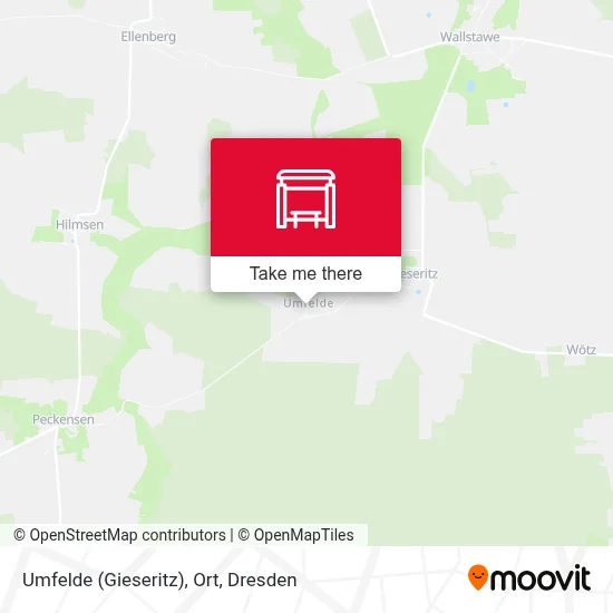 Umfelde (Gieseritz), Ort map