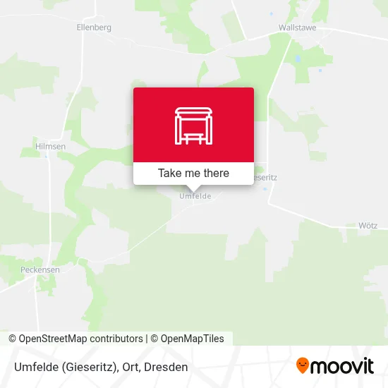 Umfelde (Gieseritz), Ort map