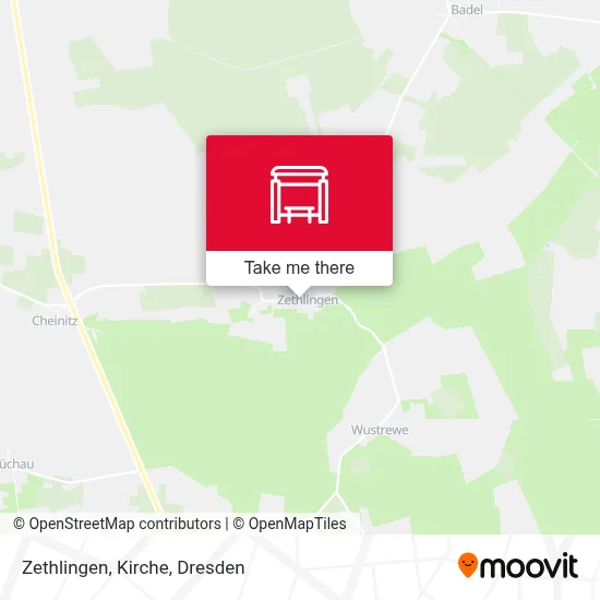 Zethlingen, Kirche map