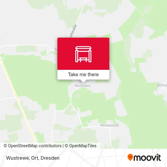 Wustrewe, Ort map