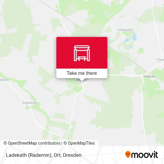 Ladekath (Rademin), Ort map