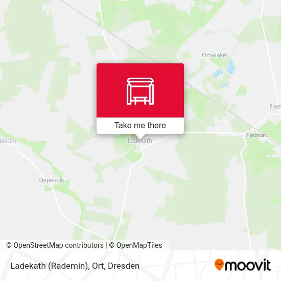 Ladekath (Rademin), Ort map