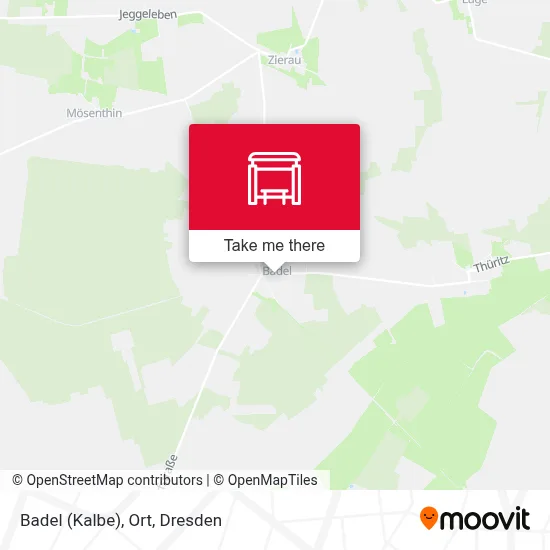 Badel (Kalbe), Ort map