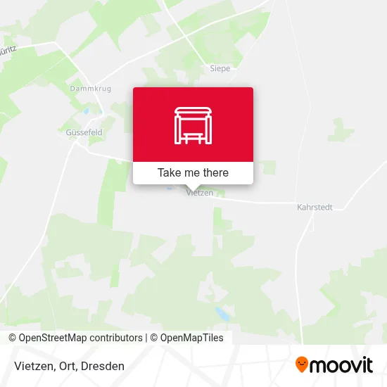 Vietzen, Ort map