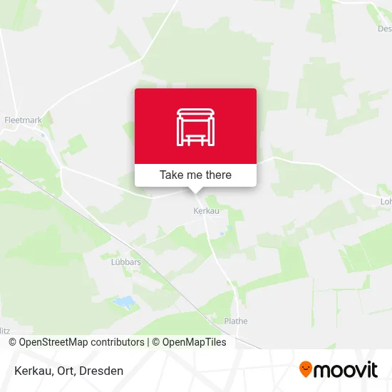 Kerkau, Ort map