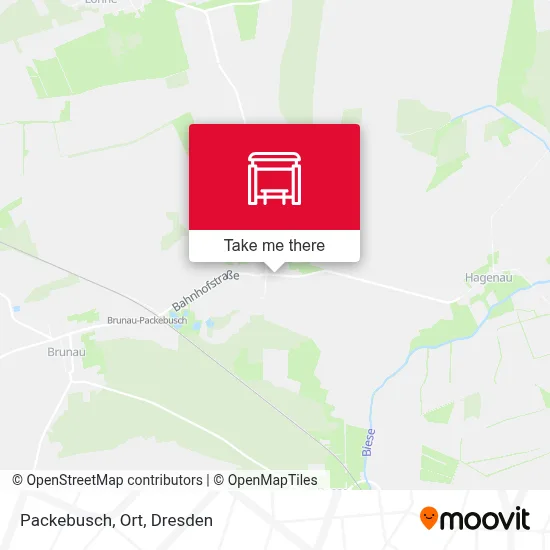 Packebusch, Ort map