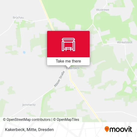 Kakerbeck, Mitte map