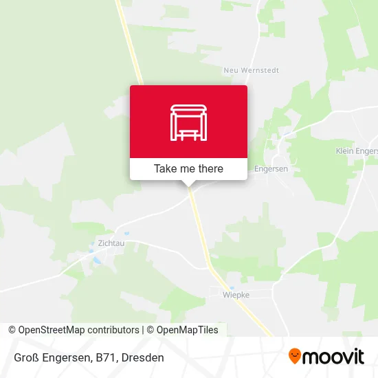 Groß Engersen, B71 map