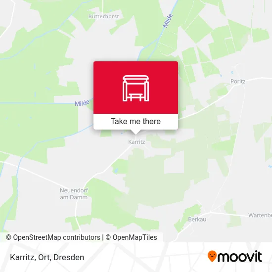Karritz, Ort map