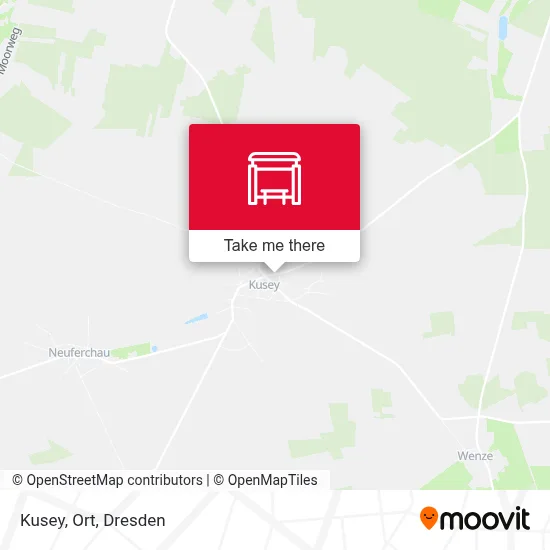 Kusey, Ort map