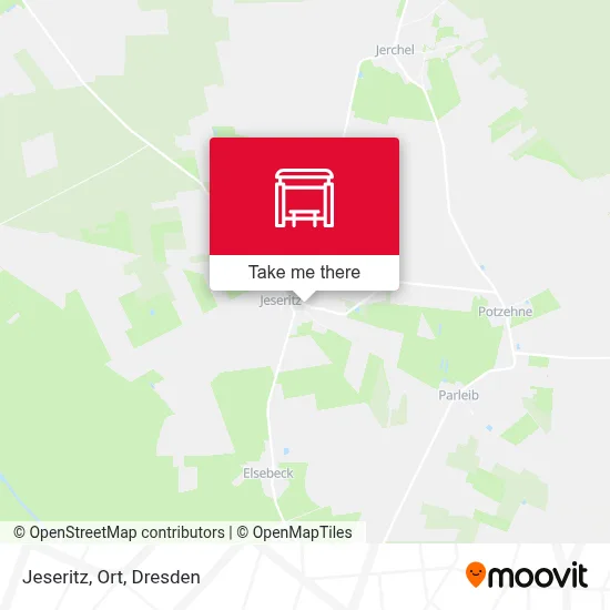 Jeseritz, Ort map