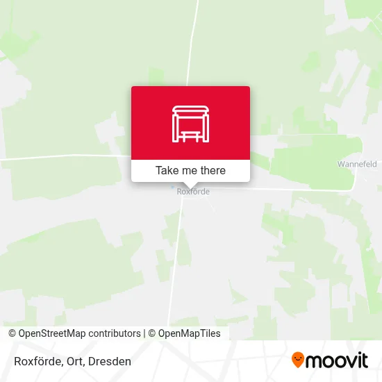 Roxförde, Ort map