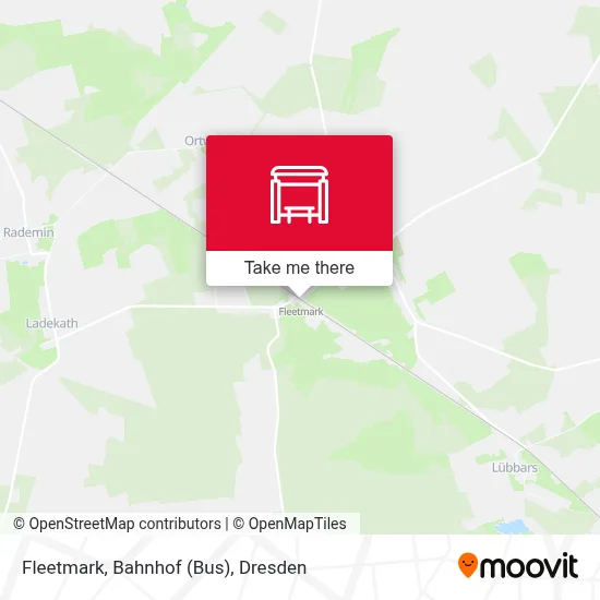 Fleetmark, Bahnhof (Bus) map