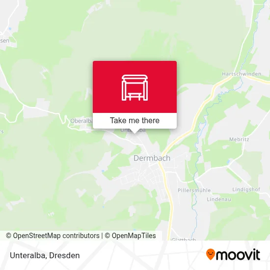 Unteralba map