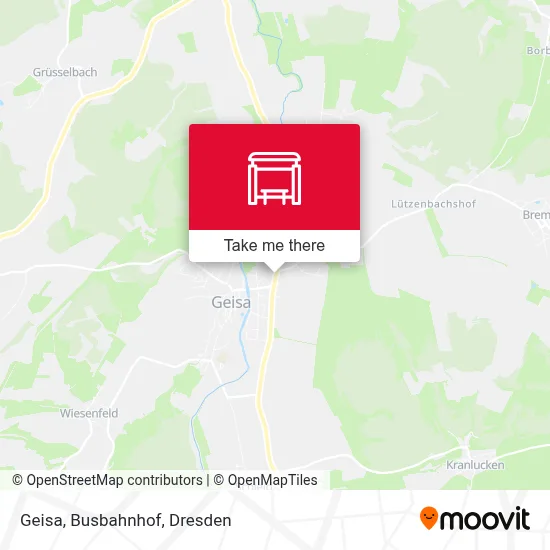 Geisa, Busbahnhof map