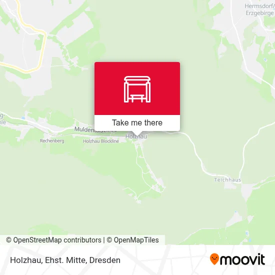 Holzhau, Ehst. Mitte map