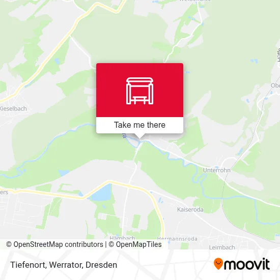 Tiefenort, Werrator map