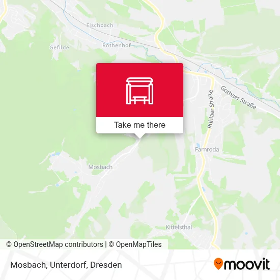 Mosbach, Unterdorf map