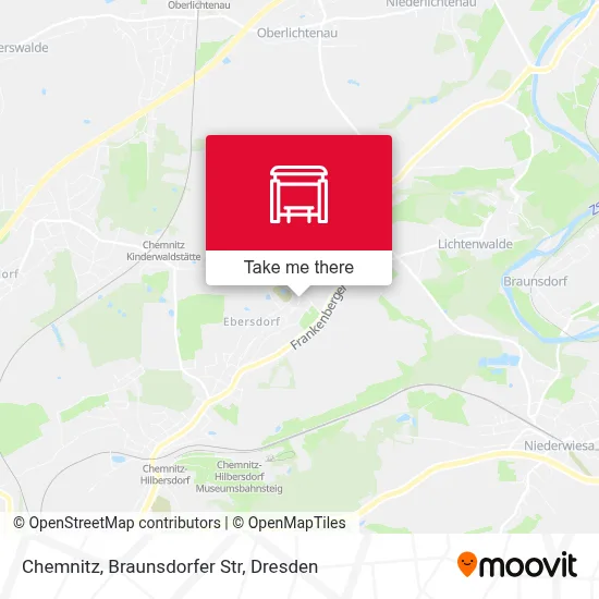 Chemnitz, Braunsdorfer Str map