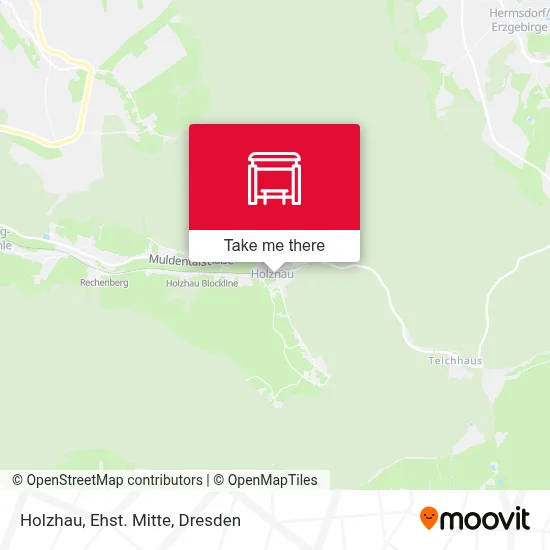 Holzhau, Ehst. Mitte map
