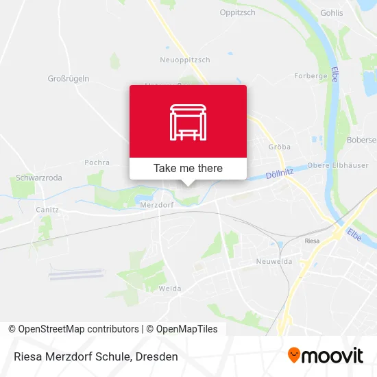 Riesa Merzdorf Schule map