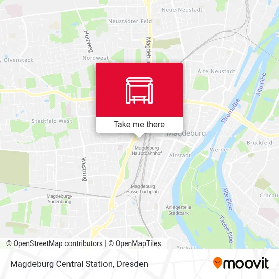 Magdeburg Hbf map