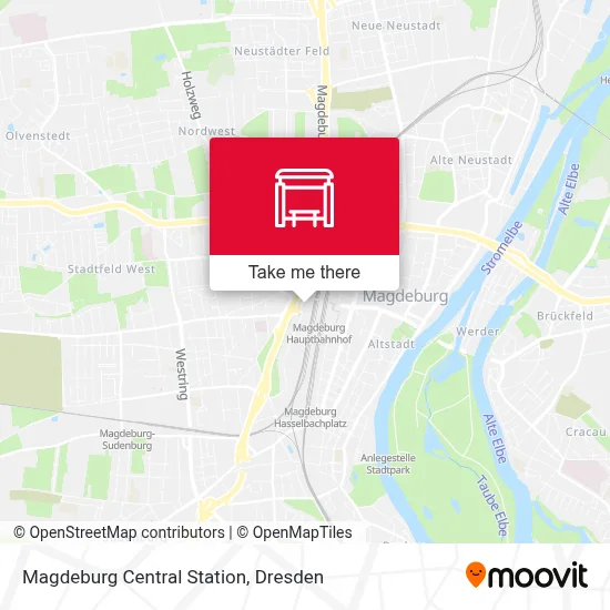 Magdeburg Hbf map