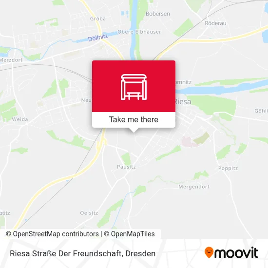 Riesa Straße Der Freundschaft map