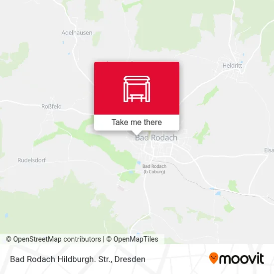 Bad Rodach Hildburgh. Str. map