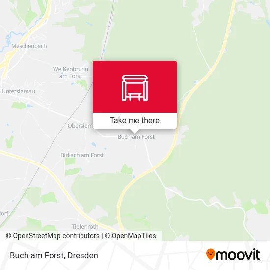 Buch am Forst map