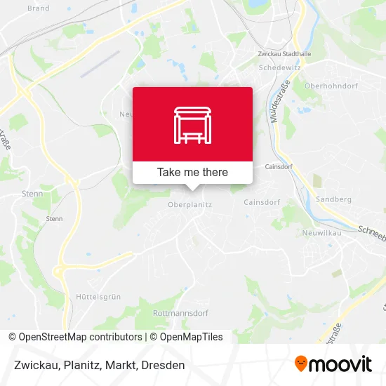 Zwickau, Planitz, Markt map