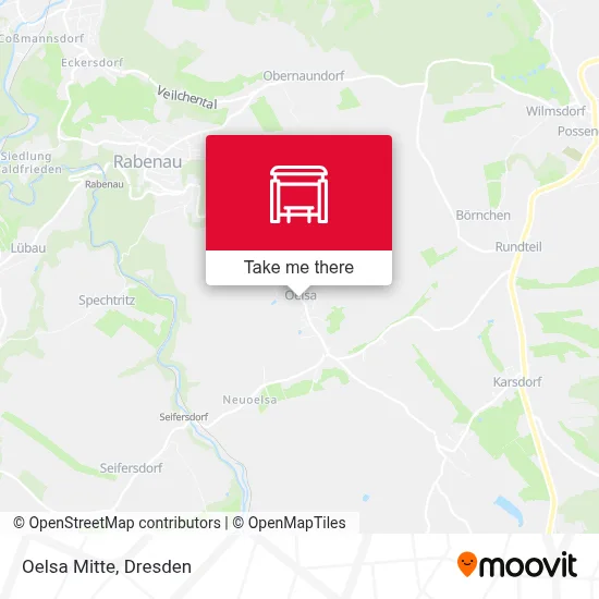 Oelsa Mitte map