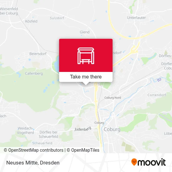 Neuses Mitte map