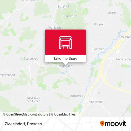 Ziegelsdorf map