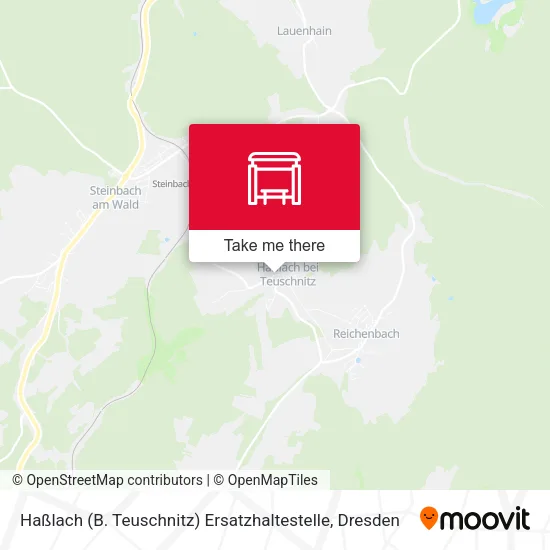 Карта Haßlach (B. Teuschnitz) Ersatzhaltestelle