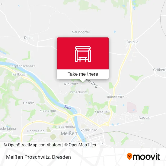 Карта Meißen Proschwitz